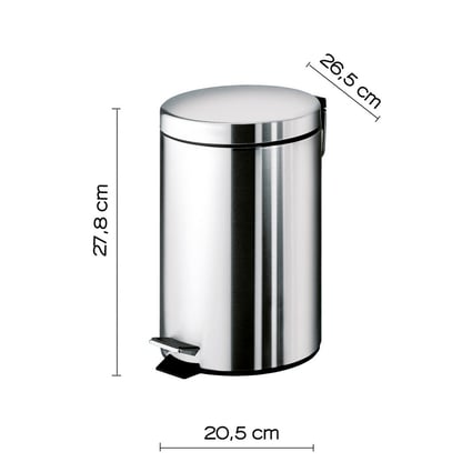 Χαρτοδοχείο Argenta Chrome 5L 270913